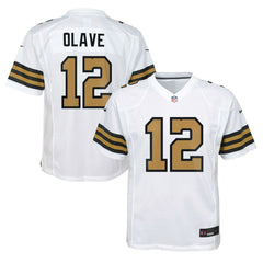 NFL Chris Olave New Orleans Saints Youth Game Jersey - White