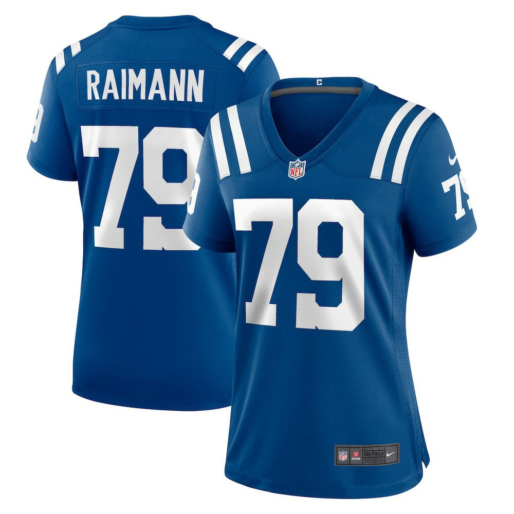 NFL Bernhard Raimann Indianapolis Colts Women's Player Game Jersey - Royal