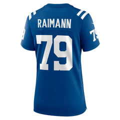 NFL Bernhard Raimann Indianapolis Colts Women's Player Game Jersey - Royal