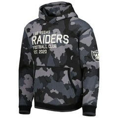 Las Vegas Raiders The Wild Collective Camo Pullover Hoodie Black