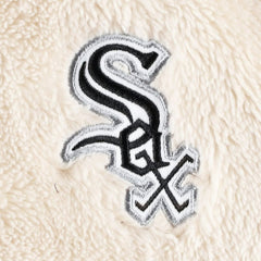 Chicago White Sox G-III 4Her by Carl Banks Women's Shuffle It Raglan Full-Zip Hoodie - Oatmeal/Black Hoodies