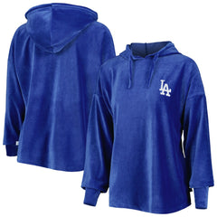 Los Angeles Dodgers Touch Women's End Line Pullover Hoodie - Royal Hoodies