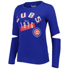 Chicago Cubs Touch Women's Formation Long Sleeve T-Shirt - Royal T-shirts
