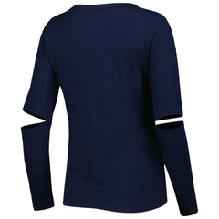 Milwaukee Brewers Touch Women's Formation Long Sleeve T-Shirt - Navy T-shirts