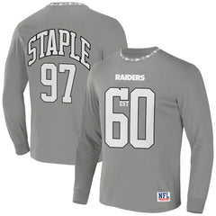Las Vegas Raiders NFL x Staple Core Team Long Sleeve T-Shirt Gray
