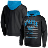 Carolina Panthers NFL x Staple Throwback Vintage Wash Pullover Hoodie Black
