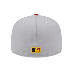 New York Yankees New Era World Series Champions Navy Undervisor 59FIFTY Fitted Hat - Gray/Red Hats
