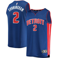NBA Cade Cunningham Detroit Pistons Fast Break Replica Jersey sale - Icon Editi- Blue