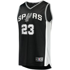 NBA Zach Collins San Antonio Spurs Fast Break Replica Jersey - Icon Edition - Black
