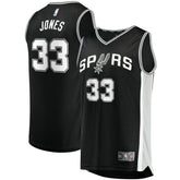 NBA Tre Jones San Antonio Spurs Fast Break Replica Jersey - Icon Edition - Black
