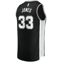NBA Tre Jones San Antonio Spurs Fast Break Replica Jersey - Icon Edition - Black