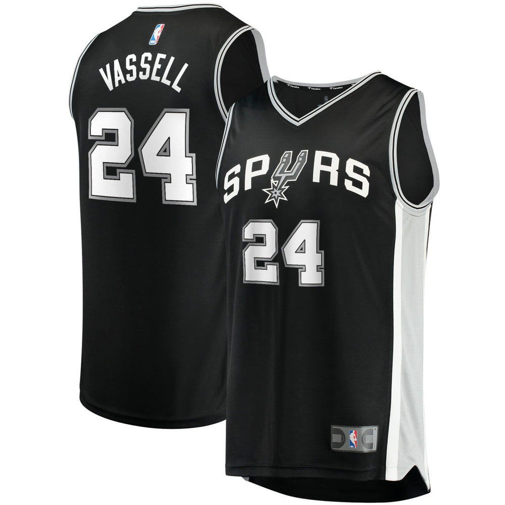 NBA Devin Vassell San Antonio Spurs Fast Break Replica Jersey - Icon Edition - Black