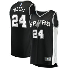 NBA Devin Vassell San Antonio Spurs Fast Break Replica Jersey - Icon Edition - Black