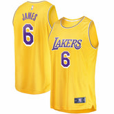 LeBron James Los Angeles Lakers 2021/22 Fast Break Replica Jersey Icon Edition Gold