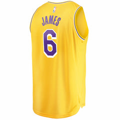 NBA LeBron James Los Angeles Lakers 2021/22 Fast Break Replica Jersey - Icon Edition - Gold