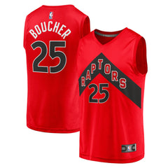 NBA Chris Boucher Toronto Raptors Youth Fast Break Replica Jersey - Icon Edition - Red