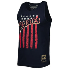 San Diego Padres Mitchell & Ness Cooperstown Collection Stars and Stripes Tank Top - Navy Tanks