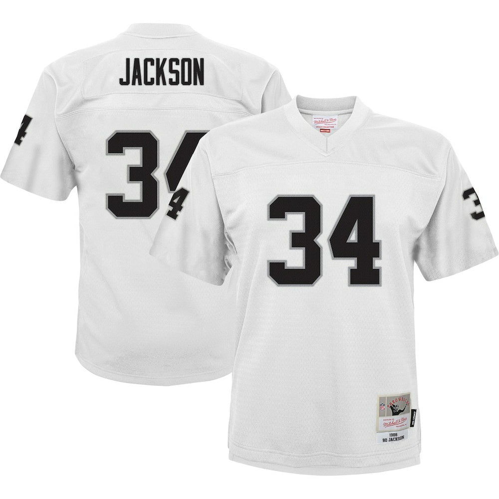 NFL Bo Jackson Las Vegas Raiders Youth 1988 Retired Player Legacy Jersey - White discount