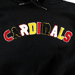 Arizona Cardinals The Wild Collective Women's Cropped Pullover Hoodie Black