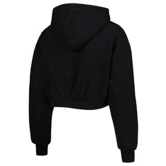 Baltimore Ravens The Wild Collective Women's Cropped Pullover Hoodie Black