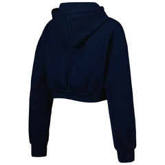 Tennessee Titans The Wild Collective Women's Cropped Pullover Hoodie Navy