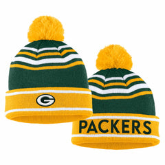 Green Bay Packers WEAR by Erin Andrews Women's Colorblock Cuffed Knit Hat with Pom and Scarf Set Green