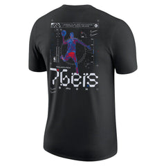 Philadelphia 76ers Courtside Air Traffic Control Max90 T-Shirt Black