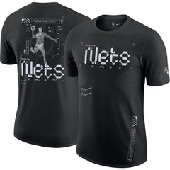 Brooklyn Nets Courtside Air Traffic Control Max90 T-Shirt Black