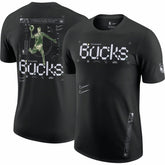 Milwaukee Bucks Courtside Air Traffic Control Max90 T-Shirt Black