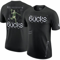 Milwaukee Bucks Courtside Air Traffic Control Max90 T-Shirt Black
