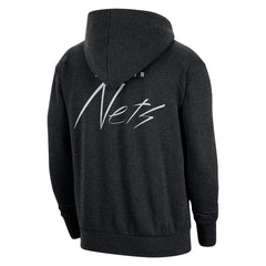 Brooklyn Nets Courtside Versus Flight Pullover Hoodie Heather Black
