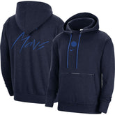 Dallas Mavericks Courtside Versus Flight Pullover Hoodie Heather Navy