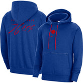 Philadelphia 76ers Courtside Versus Flight Pullover Hoodie Heather Royal