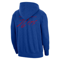 Philadelphia 76ers Courtside Versus Flight Pullover Hoodie Heather Royal