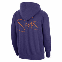 Phoenix Suns Courtside Versus Flight Pullover Hoodie Heather Purple