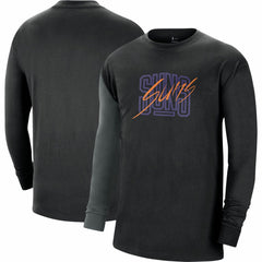 Phoenix Suns Courtside Versus Flight MAX90 Long Sleeve T-Shirt Black