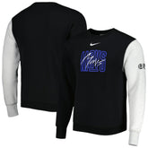 Dallas Mavericks Courtside Versus Force & Flight Pullover Sweatshirt Black/Heather Gray