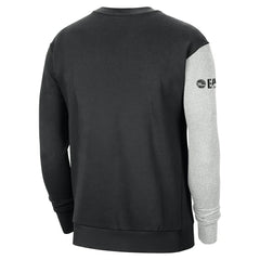 Philadelphia 76ers Courtside Versus Force & Flight Pullover Sweatshirt Black/Heather Gray