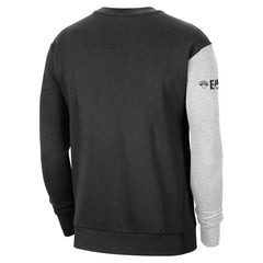 New York Knicks Courtside Versus Force & Flight Pullover Sweatshirt Black/Heather Gray