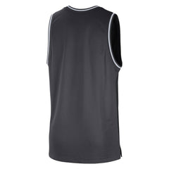 Brooklyn Nets Courtside Versus Force Split DNA Performance Mesh Tank Top Black/Anthracite