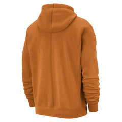 Phoenix Suns Courtside Versus Stitch Split Pullover Hoodie Orange