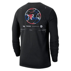 Philadelphia 76ers Essential Air Traffic Control Long Sleeve T-Shirt Black