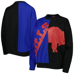 Buffalo Bills Women's Big Face Pullover Sweatshirt Royal/Black