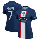 Kylian Mbappé Paris Saint-Germain Women's 2022/23 Home Replica Player Jersey Blue
