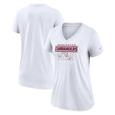 Washington Commanders Women's Hometown Collection Tri-Blend V-Neck T-Shirt White