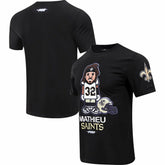 Tyrann Mathieu New Orleans Saints Pro Standard Player Avatar Graphic T-Shirt Black