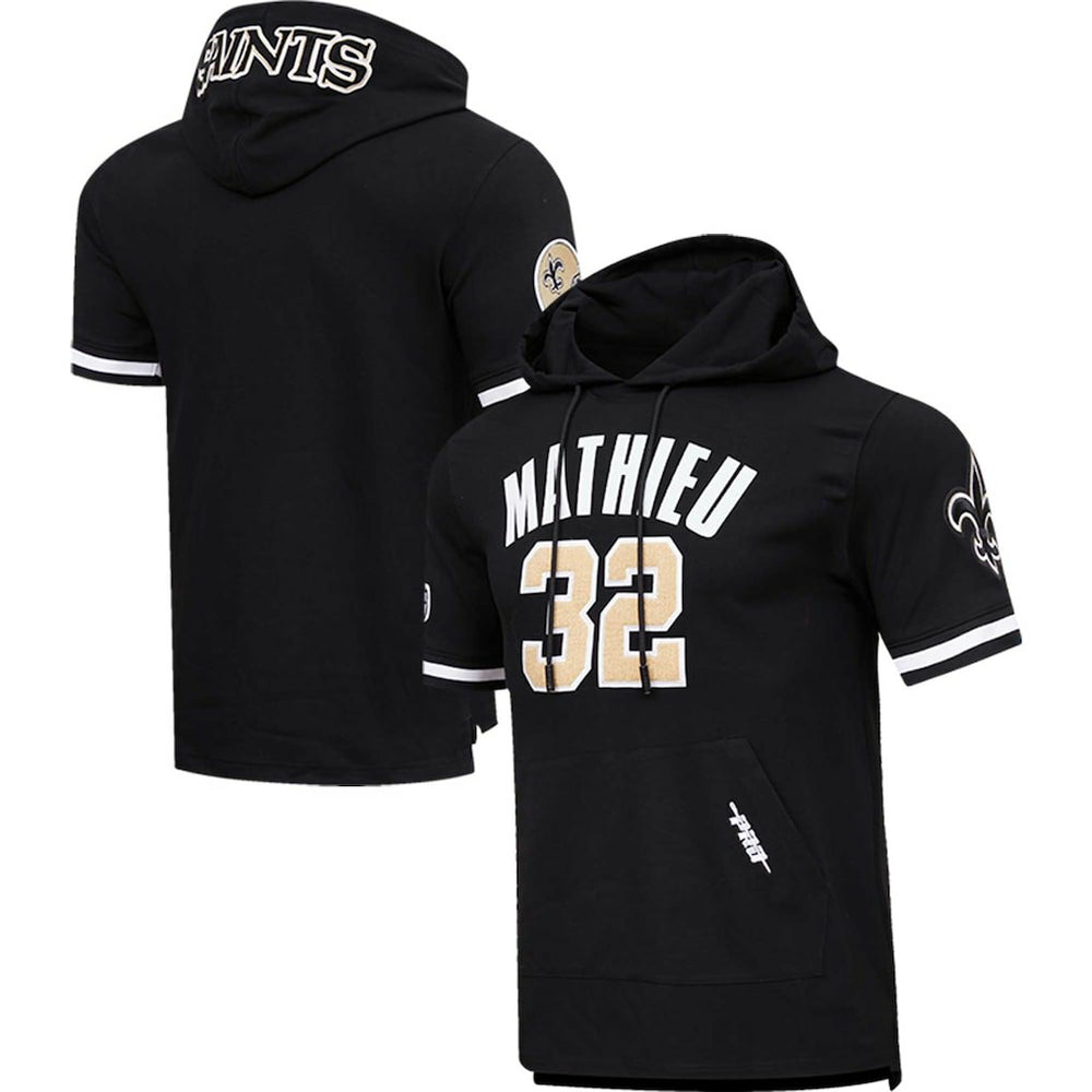 Tyrann Mathieu New Orleans Saints Pro Standard Player Name & Number Hoodie T-Shirt Black