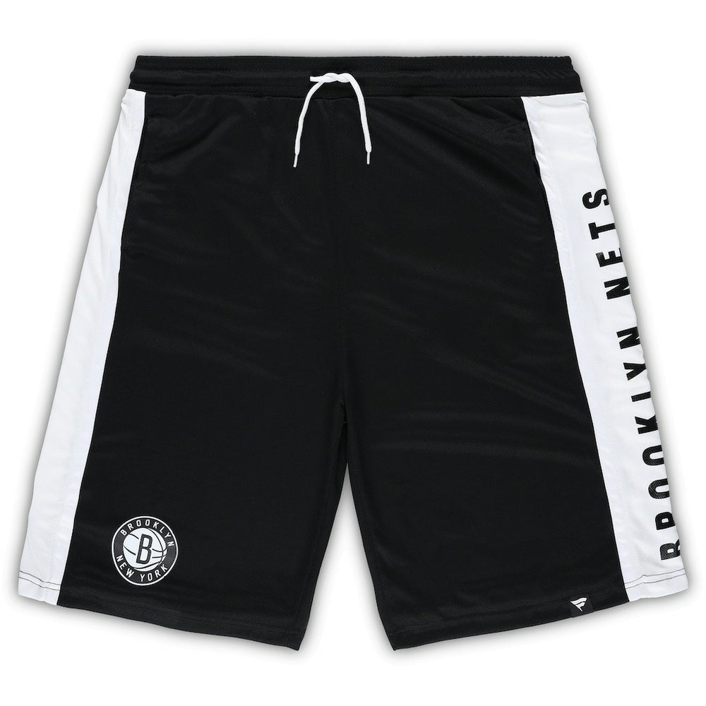 Brooklyn Nets Big & Tall Referee Iconic Mesh Shorts Black