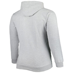 Chicago Bulls Big & Tall Wordmark Pullover Hoodie Heather Gray