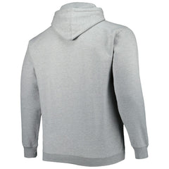 Atlanta Hawks Big & Tall Wordmark Pullover Hoodie Heather Gray